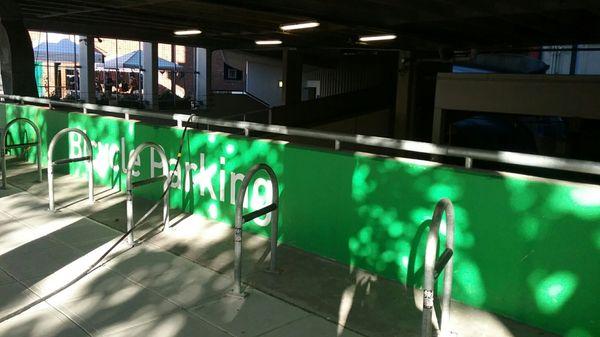 Plenty of bike parking