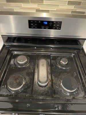 Stove top before & after