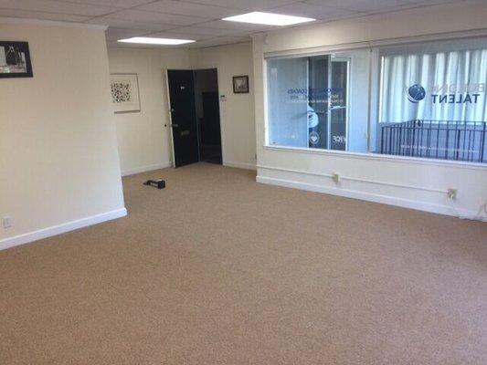 Another view of the office carpet we installed in the Willow Glen, San Jose area!