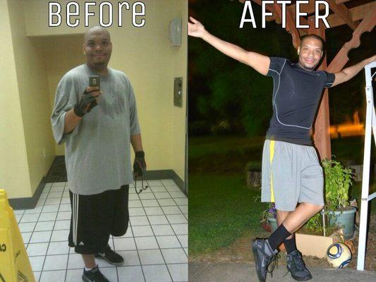 This client lost almost 100lbs!!!