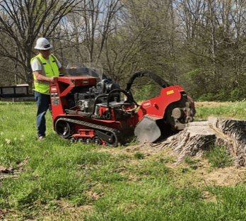 3 Stumps, 48-inch diameter and larger that was recycled in Oldham County - Crestwood, KY.