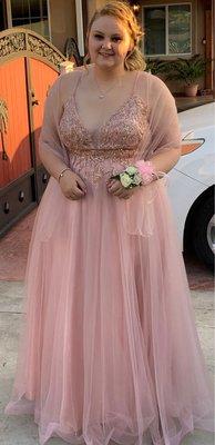 Beautiful prom dress.