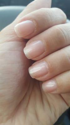 3rd visit-  gel nails, neutral color : )