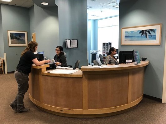 Don't forget to check in with our amazing staff at the front desk of AdventHealth Sports Med & Rehab.