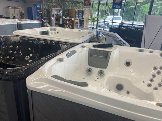 Great selection of hot tubs