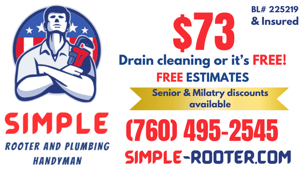 Simple Rooter and Plumbing Handyman ad.