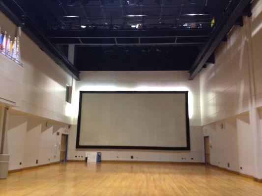 Community college, projection screen