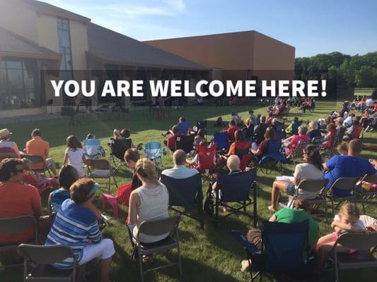 Outdoor worship on Wednesday nights at 6:15pm at Good Shepherd! Meal at 5pm! You are welcome here!