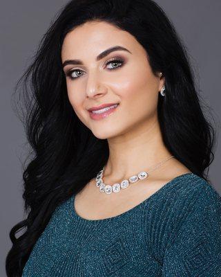 Headshots for a contestant of Miss Arab USA pageant. Makeup by Katie Weaver