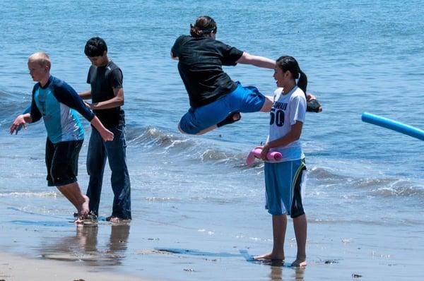 beach training