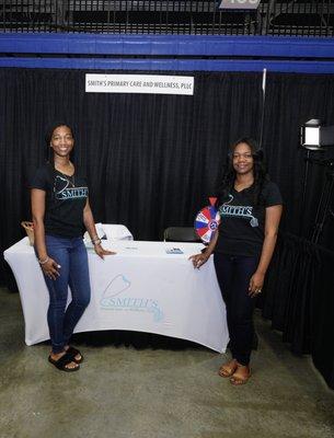 Smith sisters at the minority and small business expo in Greensboro NC