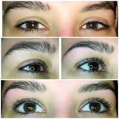 Lash Lift & Tint with brow wax