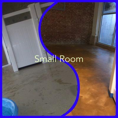 Our daycare floors have been updated and this is the before and after if each room.