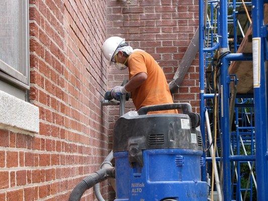 Mortar grinding and pointing