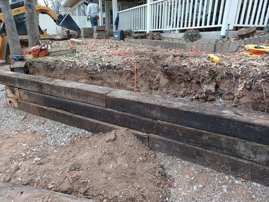 Building a new retaining wall