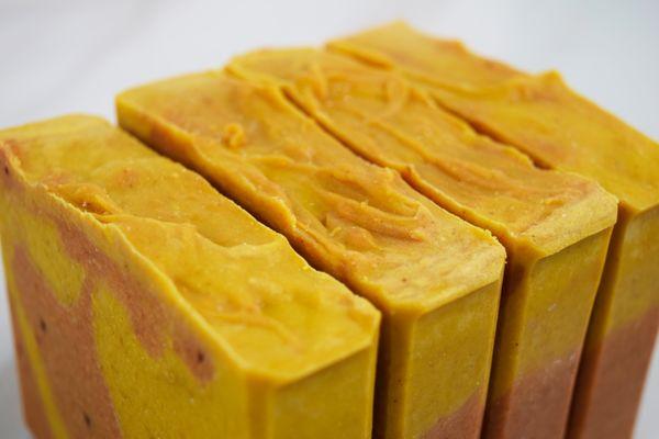 Banana, Papaya, Turmeric Handmade Soap