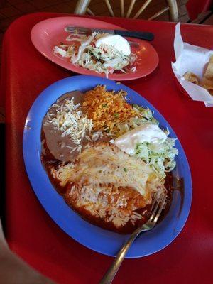 Enchiladas Rancheros. Delicioso!