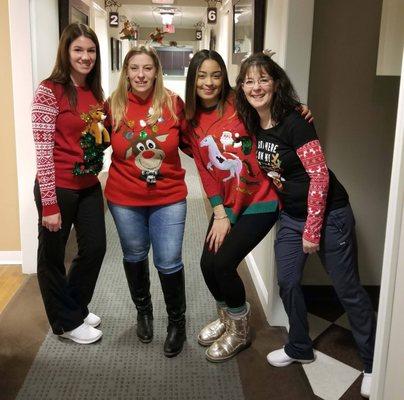 At County Dental at Fishkill nothing says it's holiday time like an ugly sweater! #CountyDental #Dentist #UglySweater #FishkillNY