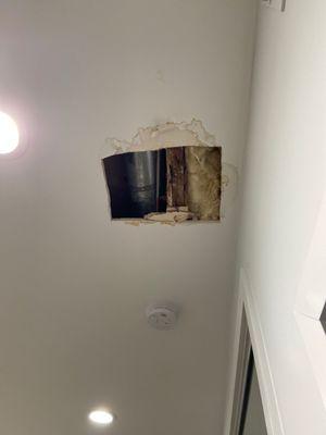 Leaking ceiling