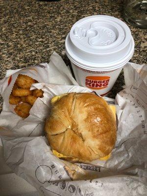 Croissant breakfast meal... 2 for $5 with the app.