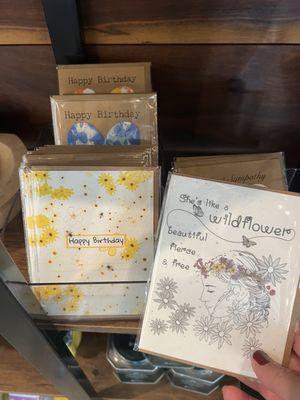 These have wild flower seeds in the actual card that you can plant!