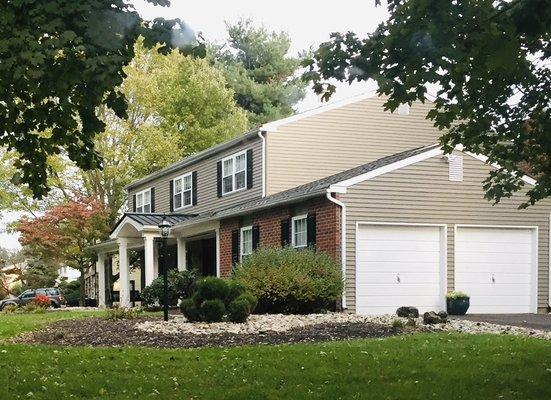 Siding and custom made pillars