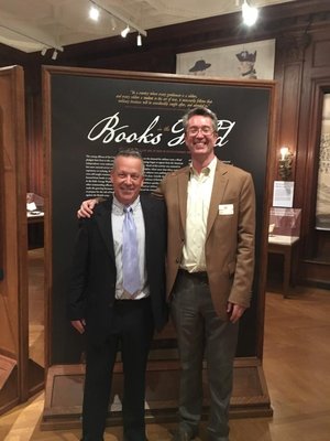 Bobby Firestein (left, Ecoprint CEO) & Glenn Hennessey (Director of Marketing at the Society of the Cincinnati)