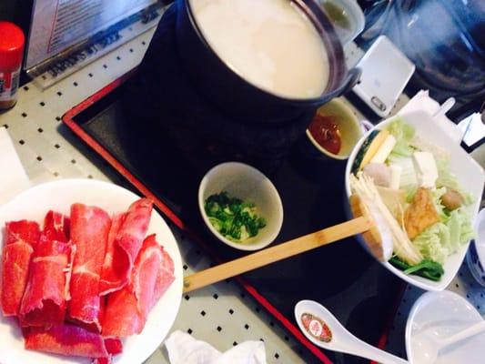 Fantastic shabu shabu for $13, dinner price!