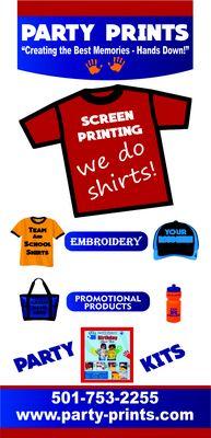 Screen Printing, Embroidery and Promotional Products