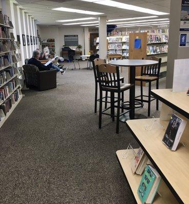 Adult reading area.