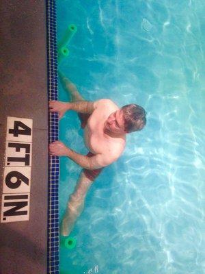 Greater mobility while still building strength in aqua yoga (Plano)