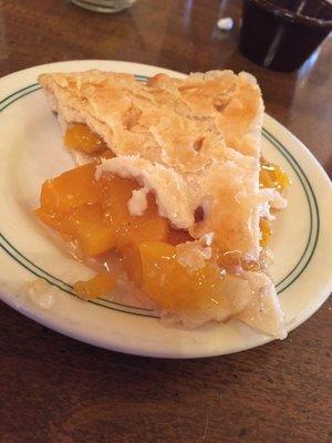 Peach pie - also made from scratch by the grandma whose family runs the place.