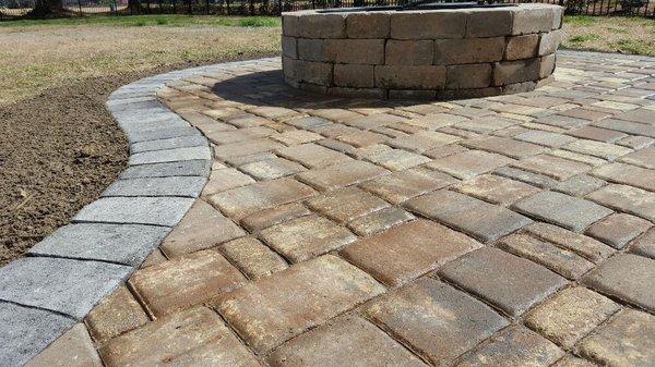 Belgard cobble stone paver patio, Suffolk Virginia