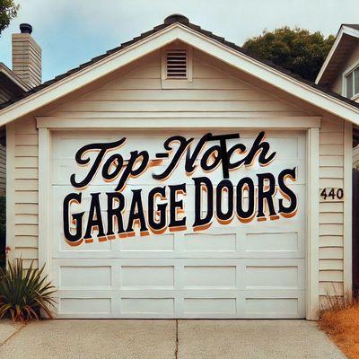 Garage door advertisement