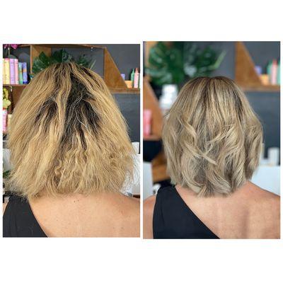 Full Highlights/gloss/haircut