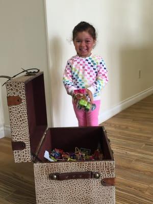 We have a treasure box for the little ones! They love it and can never get enough! :) We love it too!