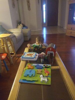 the first words is super! he loves to play with the barn and animals  working on puzzels  but the tractor is his favorite  thank you greatly