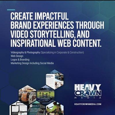 Let's get started on your Brand! Contact - info@heavycrownmedia.com