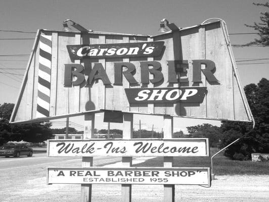 "A Real Barber Shop Since Our Beginning in 1955."