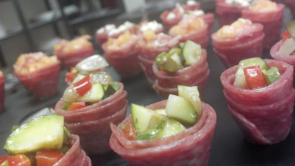 Another Antipasto Cone filled with balsamic grilled vegetables