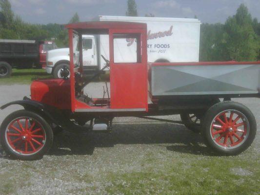 A 1921 Model T Dump truck is our mascot for Trailer & Tractor Service.  Showing a vehicle will last a long time if maintained properly!