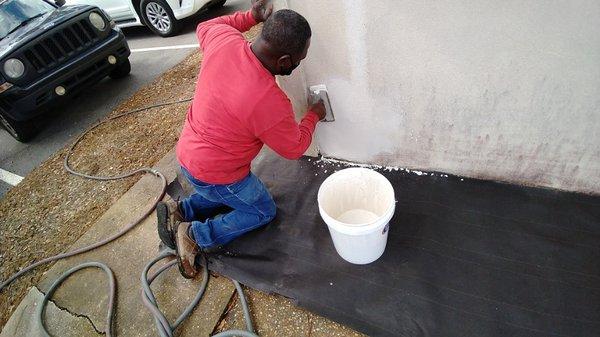 Refinishing Synthetic Stucco