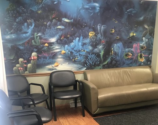 Let Nemo and his friends keep you company in our waiting room