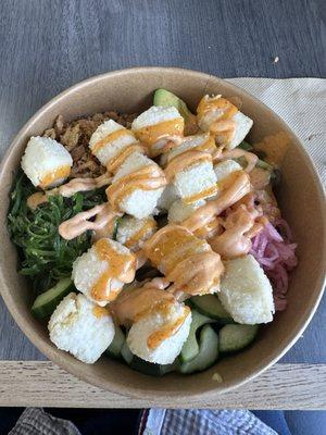 Crispy tofu bowl