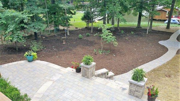 Stone Patio, Steps & Walkway