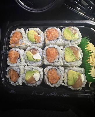 Spicy Salmon Roll Philadelphia Roll