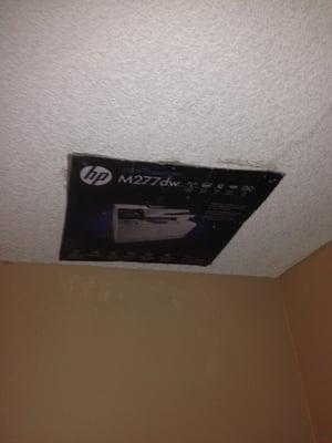 Yep, that's how they seal the ceiling around here.