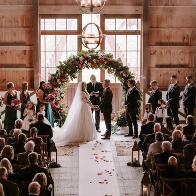 Indoor Ceremony at Castle Farm