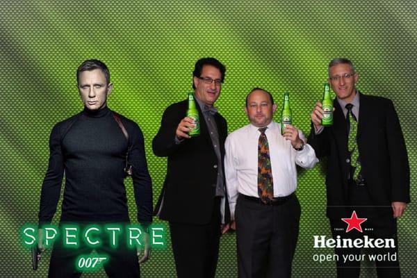 FUN FOTOWALL EVENT FOR HEINEKEN BEER AND THE NEW BOND MOVIE