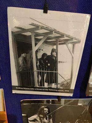 That's a picture of the rolling stones on the back porch recording studio